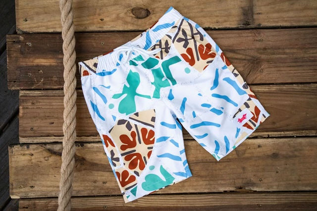 WILD LEAF BOY'S SURF TRUNK
