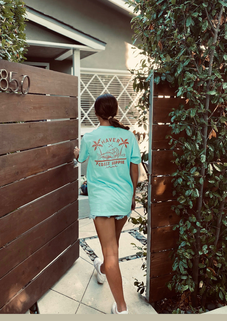 Coast Hippie x Haver Tee  |  Aqua