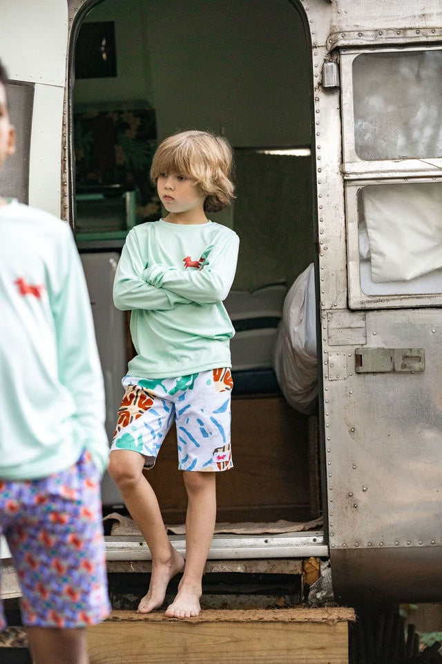 WILD LEAF BOY'S SURF TRUNK